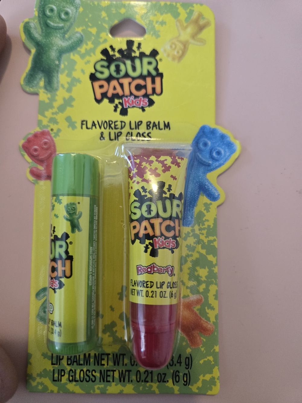 Sour Patch Kids Flavored Lip Balm & Lip Gloss Set